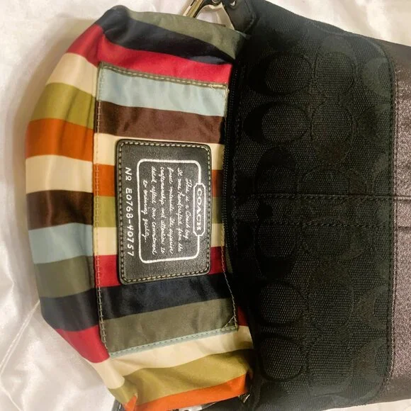 Coach Black Y2K Bucket Shoulder Bag